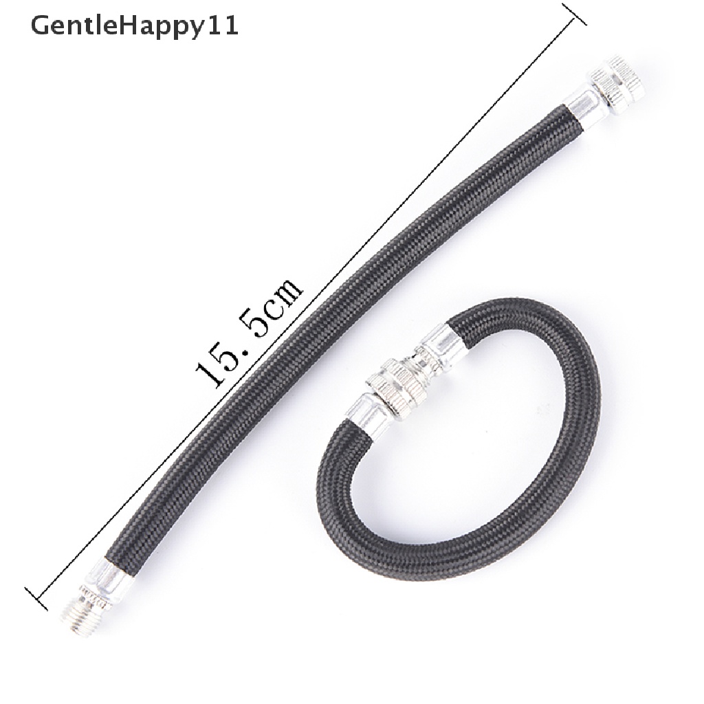 Gentlehappy 2PCS Selang Ekstensi Pompa Sepeda Inflator Tabung Pipa Cord 150psi schrader Valve id