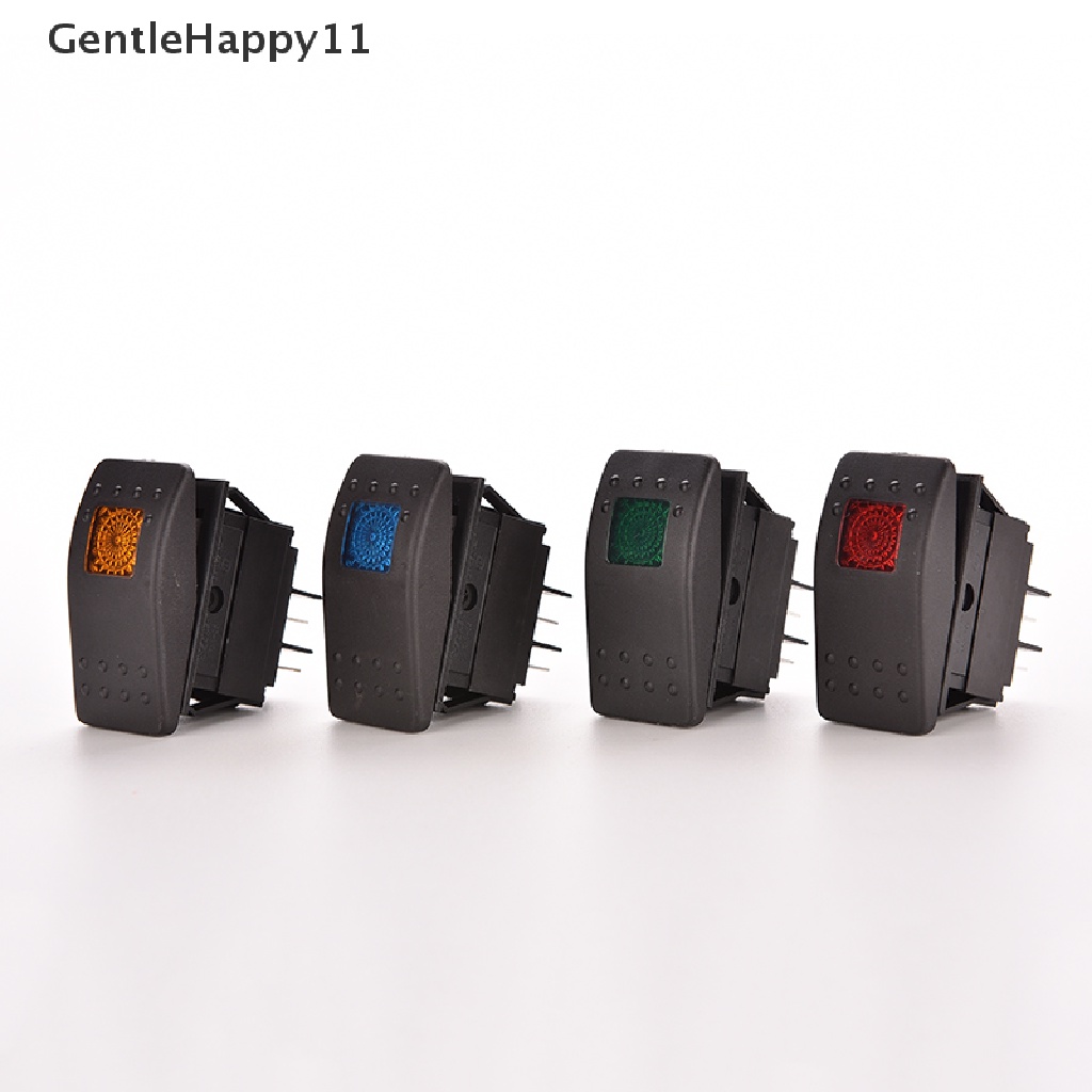 Gentlehappy 12V 20A WATERPROOF BAR ARB CARLING ROCKER TOGGLE SWITCH Lampu LED Mobil Perahu id