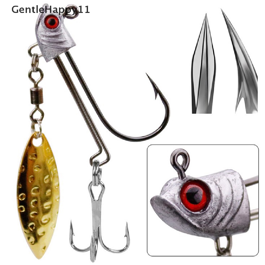 Gentlehappy Pengait Kepala Ikan 1PCS Jig Head Hook Kail Pancing Ikan 7g10g17g Jig Head Fishing Hook id