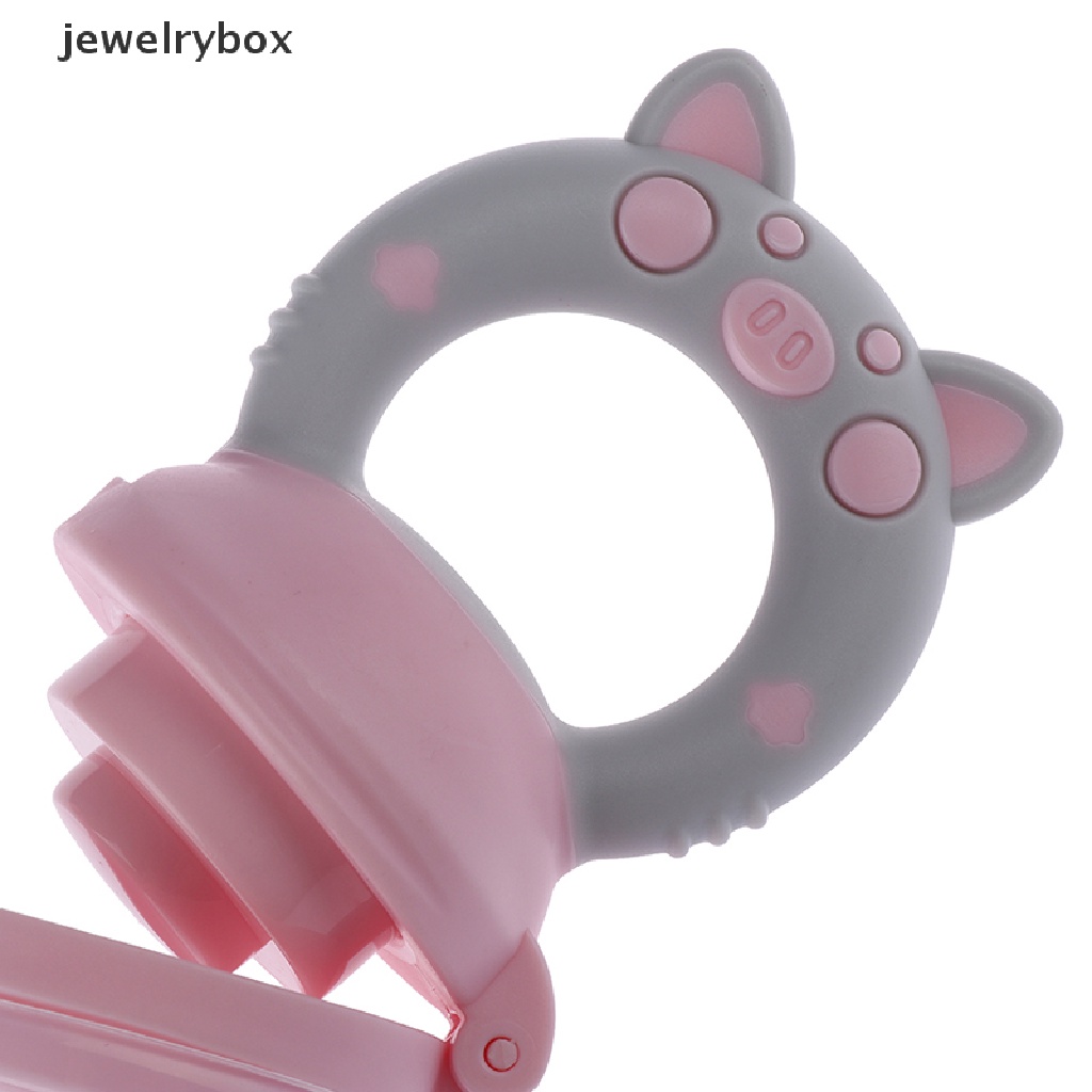 [jewelrybox] 1pc Teether silicone Dot Tempat Makan Buah nibbler feeder Untuk Butik Bayi