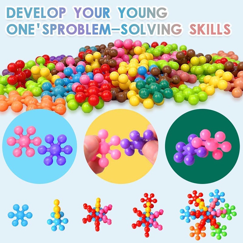 100 Pcs Colorful 3D Plum Blossom Blok Bangunan Batu Bata Mainan Edukasi Perakitan Interconnecting Puzzle Toy