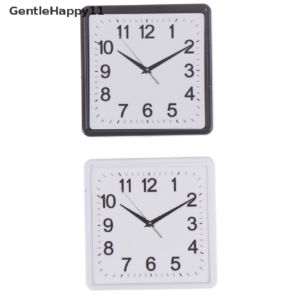 Gentlehappy 1:12 Skala Resin Rumah Boneka Miniatur Jam Dinding Dekorasi Rumah Aksesoris Mainan id