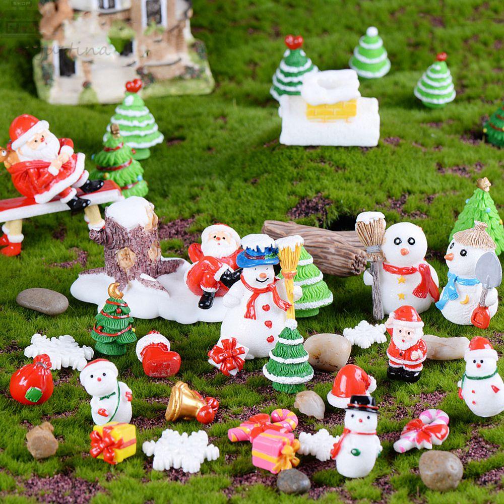 Agustinina Hiasan Natal Resin Mini Xmas Decor Kerajinan Dekorasi Christmas