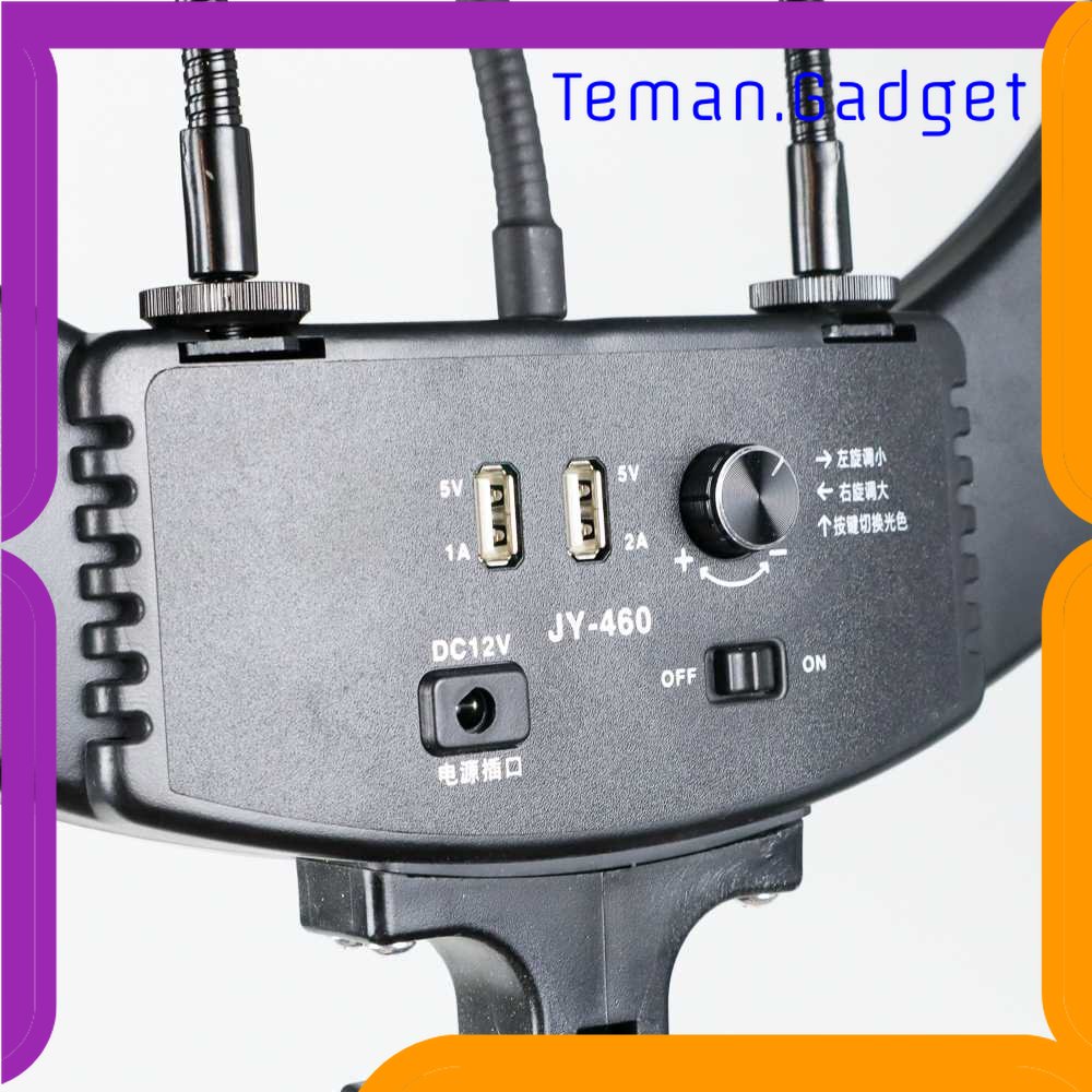 TG - KMR TaffSTUDIO Lampu Halo Ring Light 18Inch with Holder, Remote, &amp; Tripod - JY-460