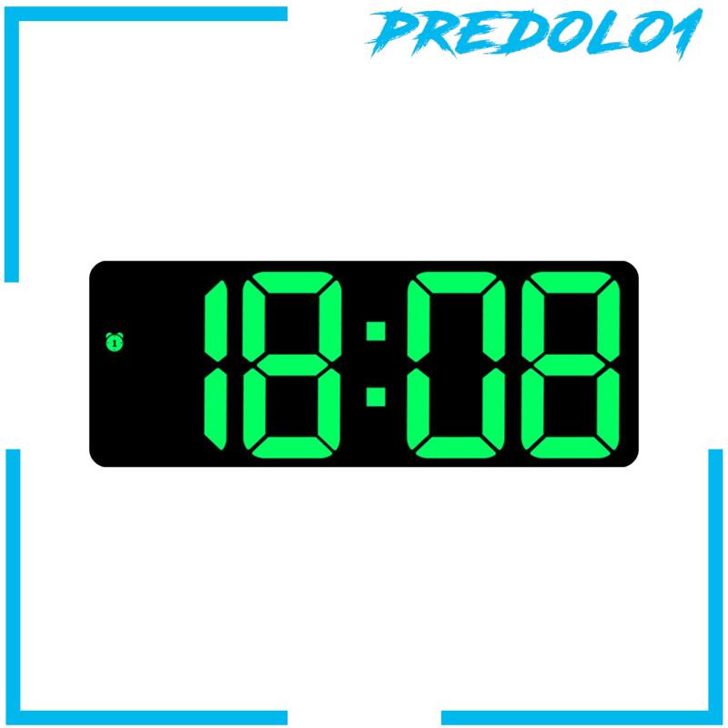 [Predolo1] Jam Dinding Digital Meja LED Desktop Alarm Clock Untuk Ruang Tamu Kantor Dewasa