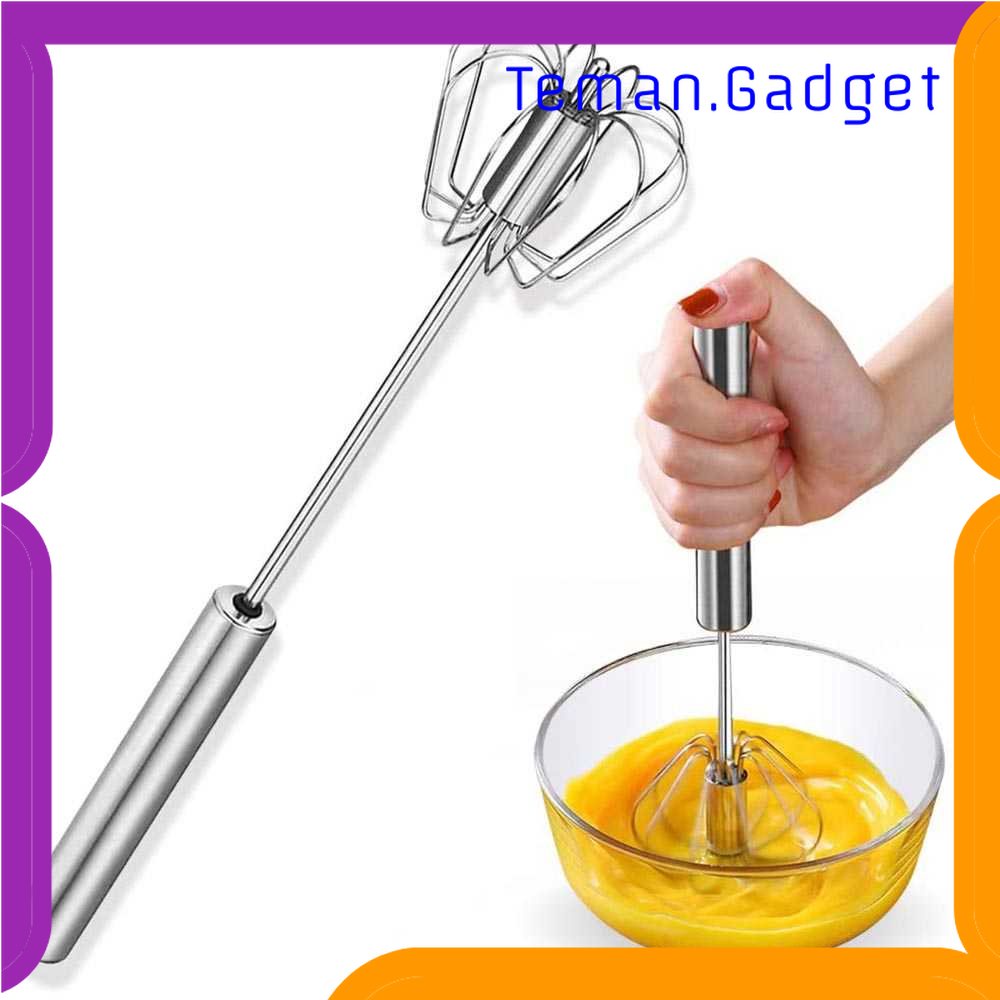 TG -  DPR ZHEGW Hand Mixer Mini Semi Otomatis Pengocok Telur Whisk Foamer - Z-163