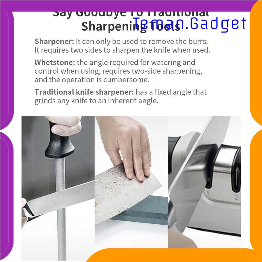 TG -  DPR Huohou Pengasah Pisau Knife Sharpener Whetstone Tungsten Steel - HU0034