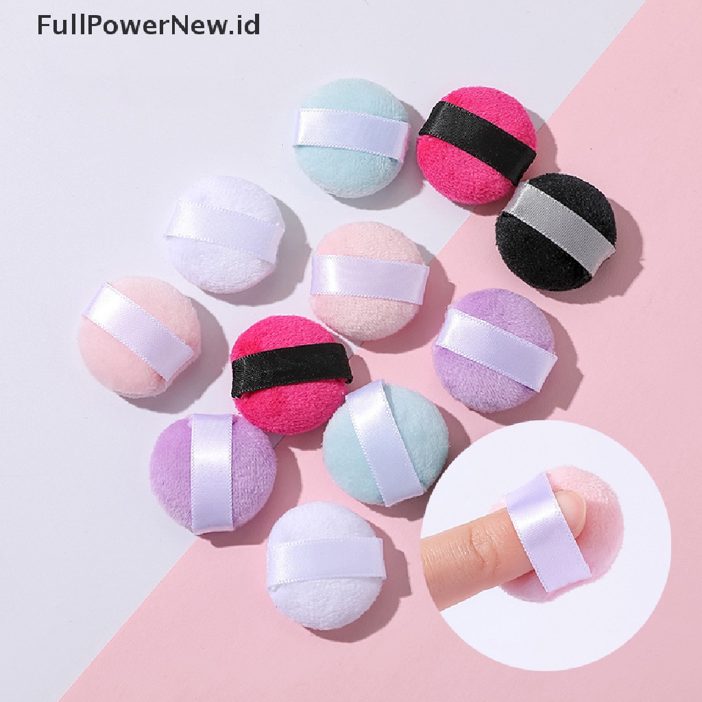 Power3 /4/6Pcs Mini Powder Puff Foundation Kecantikan Wajah Makeup Sponge Alat Kosmetik ID