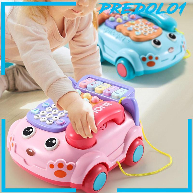 [Predolo1] Mainan Telepon Pencerahan Mesin Miring Untuk Permainan Edukasi Anak Bayi