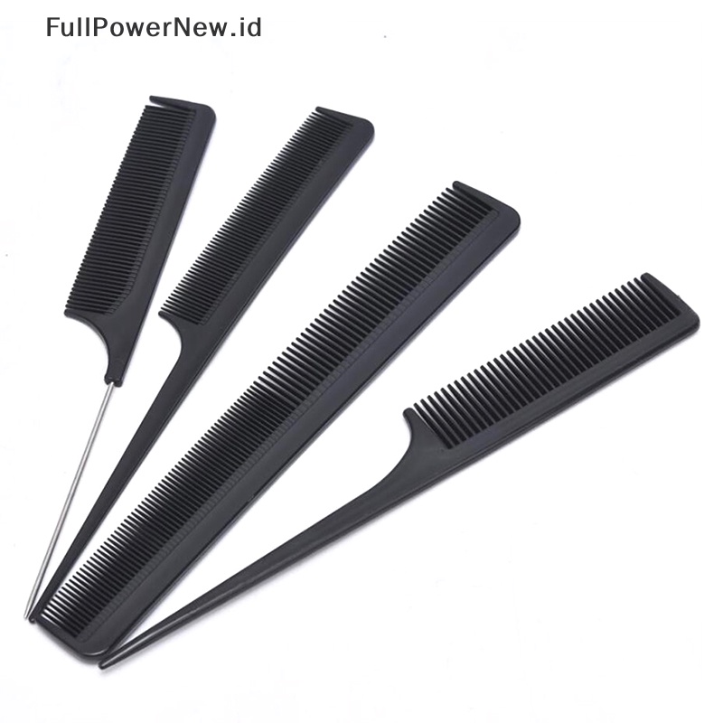 Power 10Pcs Styling Rambut Sisir Hitam Set Salon Profesional Anti-Statis Barbers Combs ID