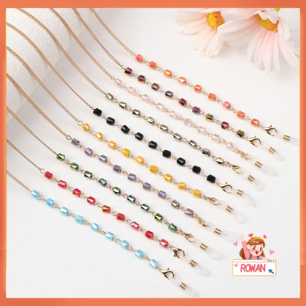 R-flower Glasses Chain Fashion Tali Kacamata Baca Kristal Non-slip