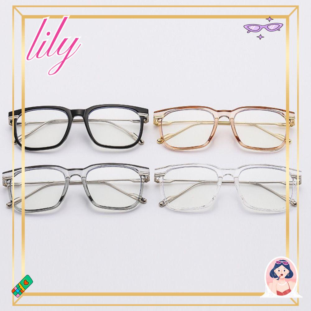 Lily Kacamata Anti-Biru Cahaya Pria Wanita Portable Tahan Lama Ultra Ringan Frame