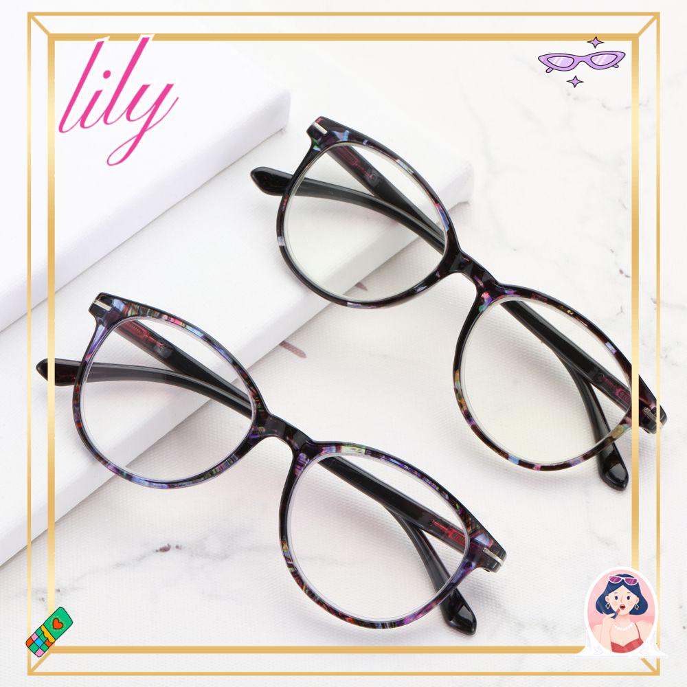 Lily Kacamata Baca Wanita &amp; Pria Ultra-clear Vision Anti Silau Readers Eyewear