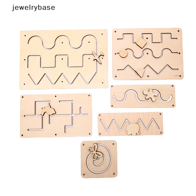 [jewelrybase] Busy Board DIY Track Mainan Bayi Montessori Sensory Activity Board Aksesoris Butik