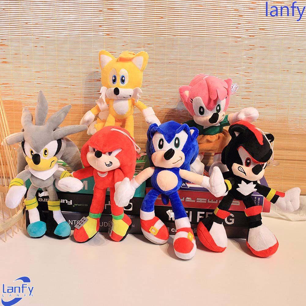 Lanfy Sonic the Hedgehog Kartun Anak Hadiah Peluche Boneka Hewan Boneka Lembut Stuffed Toys Mainan Mewah