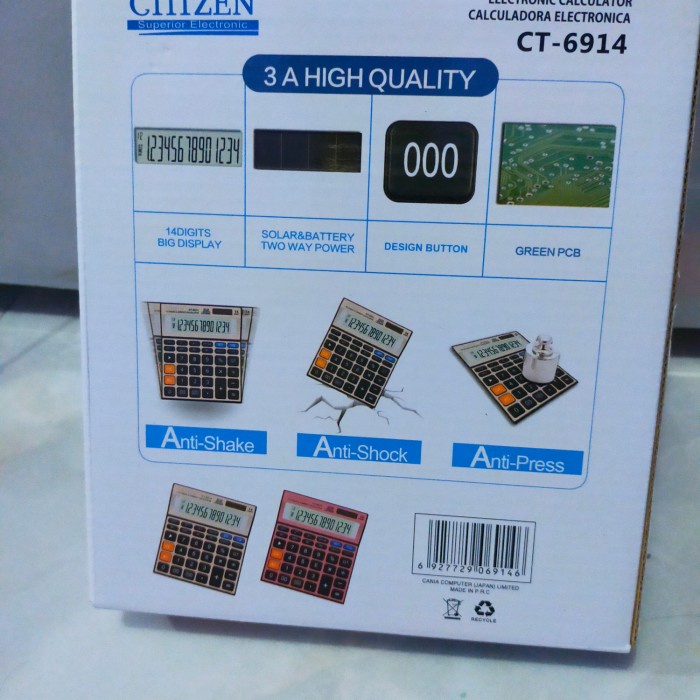 

kalkulator besar/dagang CT 6914 14 digit