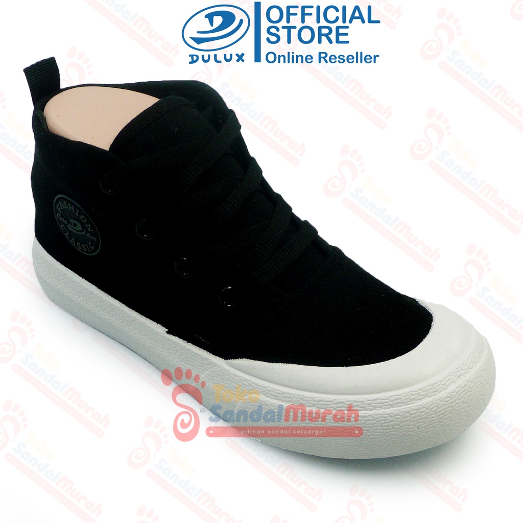 Toko Sendal Murah - Sepatu Anak Remaja Uk 32 - 36 / Sepatu Model Kekinian Trendy / Sepatu Casual Tinggi Kanvas / Sepatu Anak Warna Hitam [Toko Sendal Murah BX 5008 C]