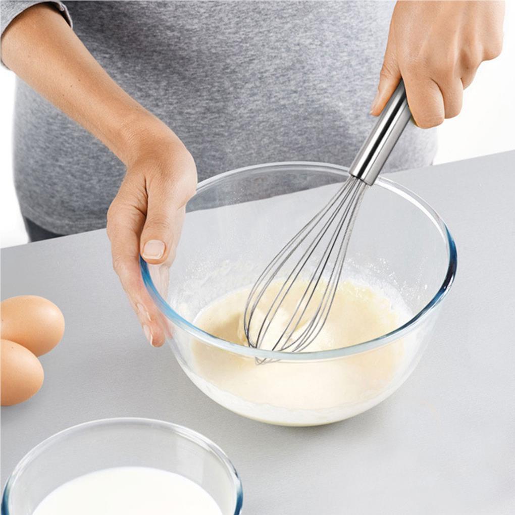 3pcs Eggbeater Bahan Stainless Steel Ukuran Berbeda Untuk Memadukan Kocokan Mengalahkan Pengaduk