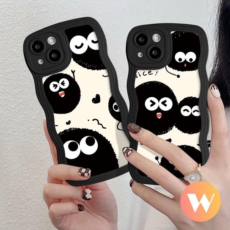 Wavy Edge Case For Infinix Hot 10 8 10T 9 11 Play Hot 11s NFC 12 Pro 10s 11s 20s 12i 10Lite 20 Note 8 10Pro 12 2023 12Pro 12 G96 Smart 5 4 6 Plus Cartoon Luck Dustbunny Soft Cover