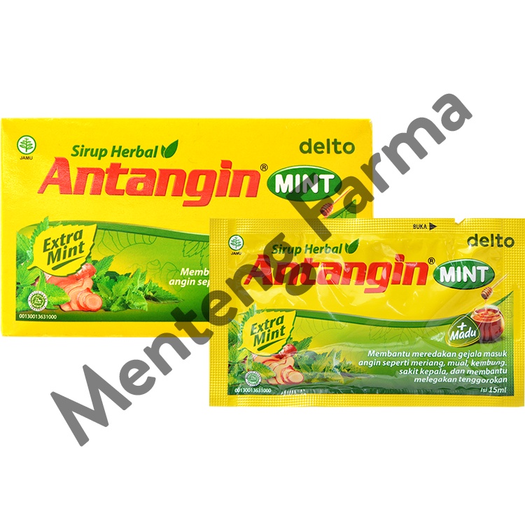 Antangin Mint 12 Sachet - Sirup Masuk Angin, Meriang, Mual, Pusing