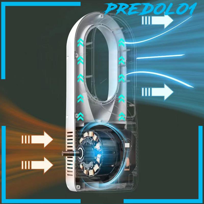 [Predolo1] Personal Air Conditioner Fan LED Display USB Rechargeable Travel Cooling Fan