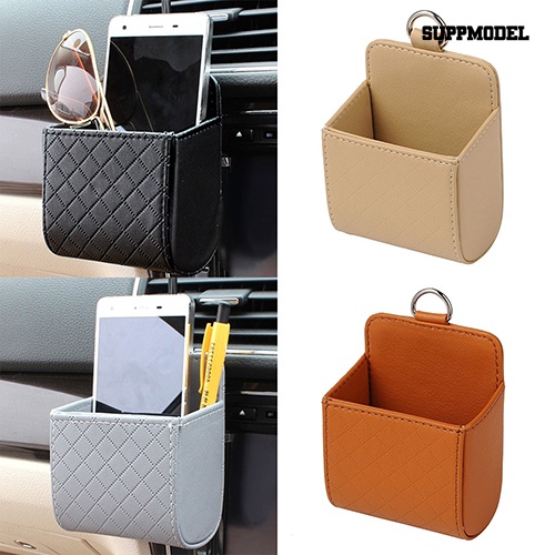 [SM Otomatis] Tempat Penyimpanan Ventilasi Udara Outlet Otomatis Mobil Portabel Tempat Handphone Tas Pouch