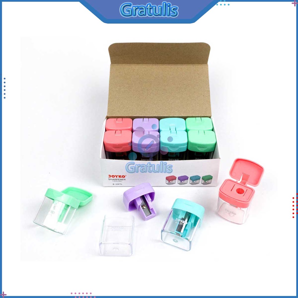 

SERUTAN PENSIL JOYKO [B-23PTL/12 PCS] / RAUTAN PINSIL JOYKO PENCIL SHARPENER / KEROKAN PENYERUT PENGSERUT PENGSIL PINGSIL