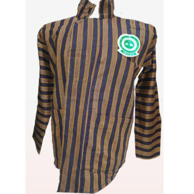 Lurik (Brand) Nwm16 Baju surjan lurik coklat biru // surjan dewasa baju sunan kalijogo .,.,.,.,