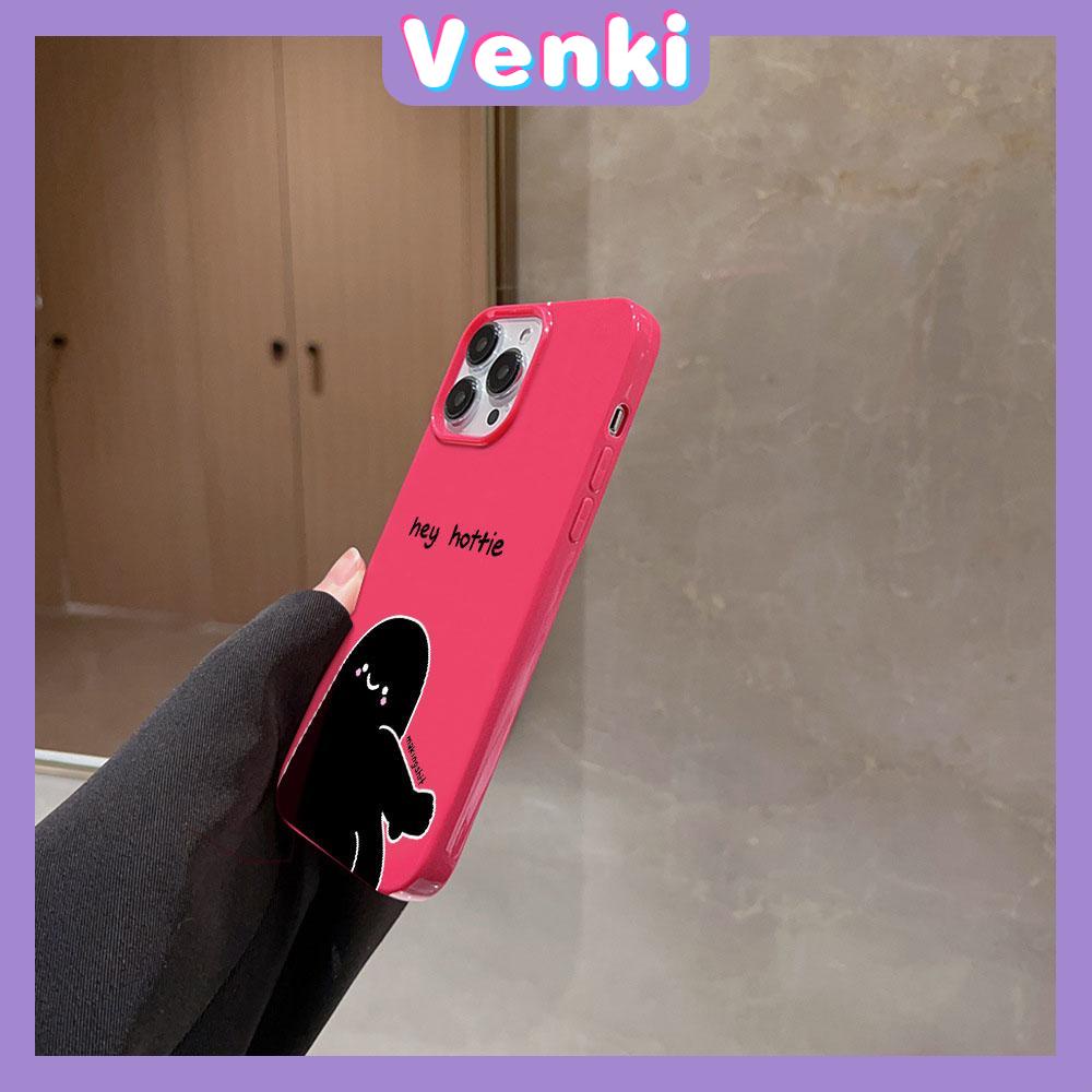 VENKI - For iPhone 11 iPhone Case Red Glossy TPU Soft Case Shockproof Protection Camera Cute Villain face Compatible with iPhone 14 13 Pro max 12 Pro Max xr xs max 7Plus 8Plus