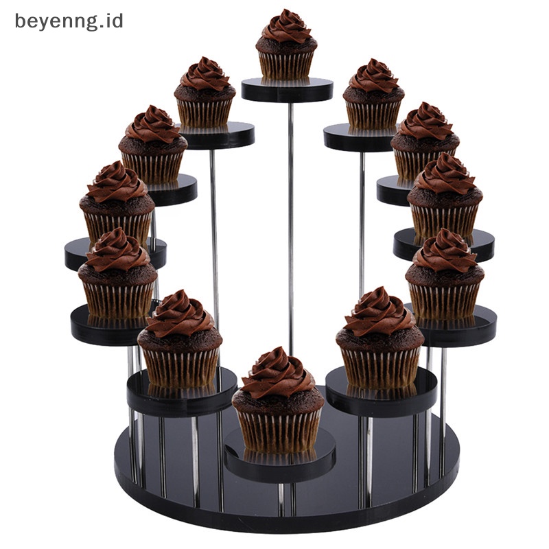 Beyen Cupcake Stand Akrilik Display Stand Untuk Perhiasan Kue Dessert Rack Party Decor ID