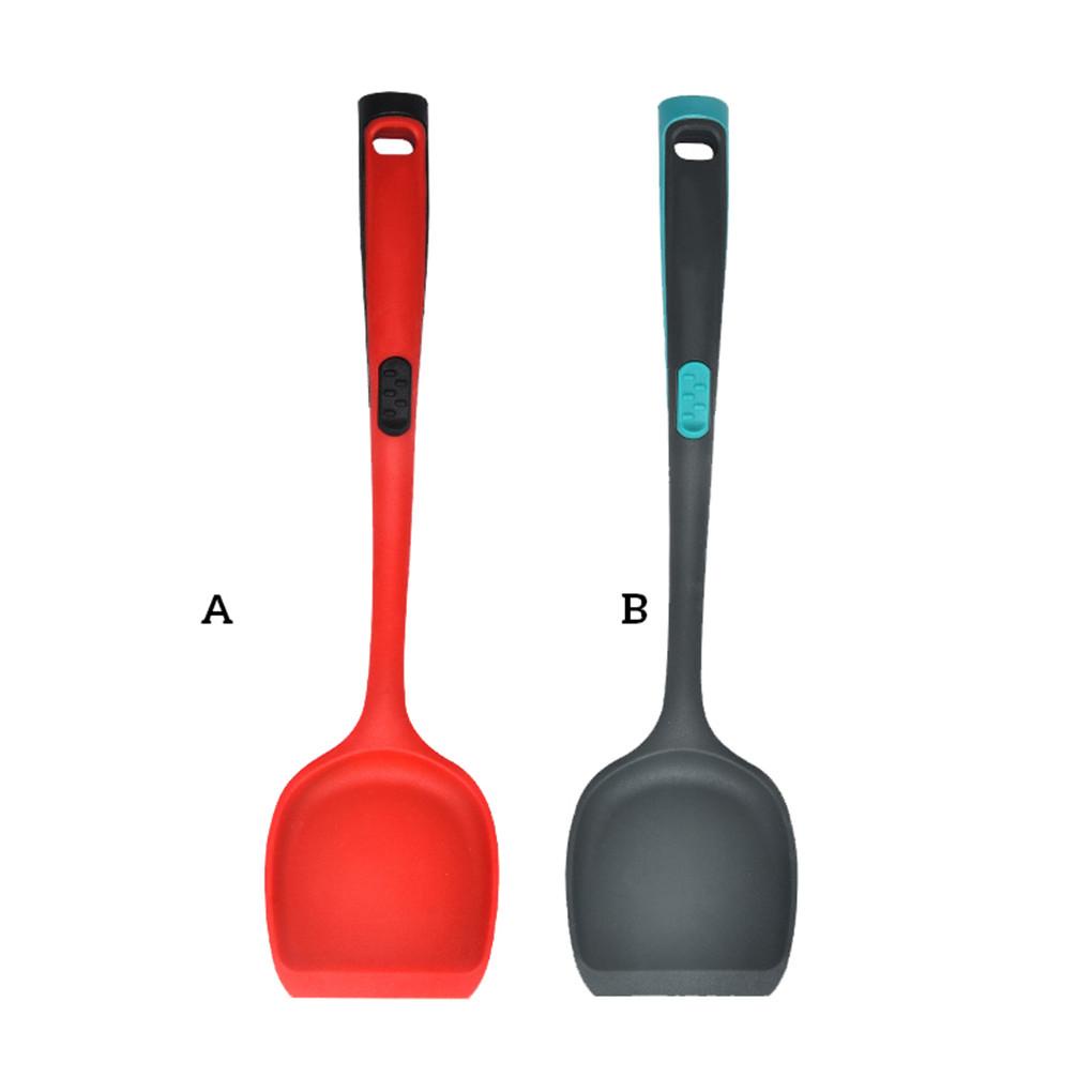 Spatula Silikon Tahan Panas Gagang Panjang Memasak Baking Scraper Ladle