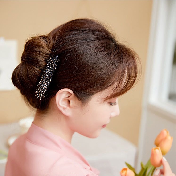 Sirkam Rambut Wanita Premium Mewah Full Mutiara Kristal blink blink Mode Baru Original Import