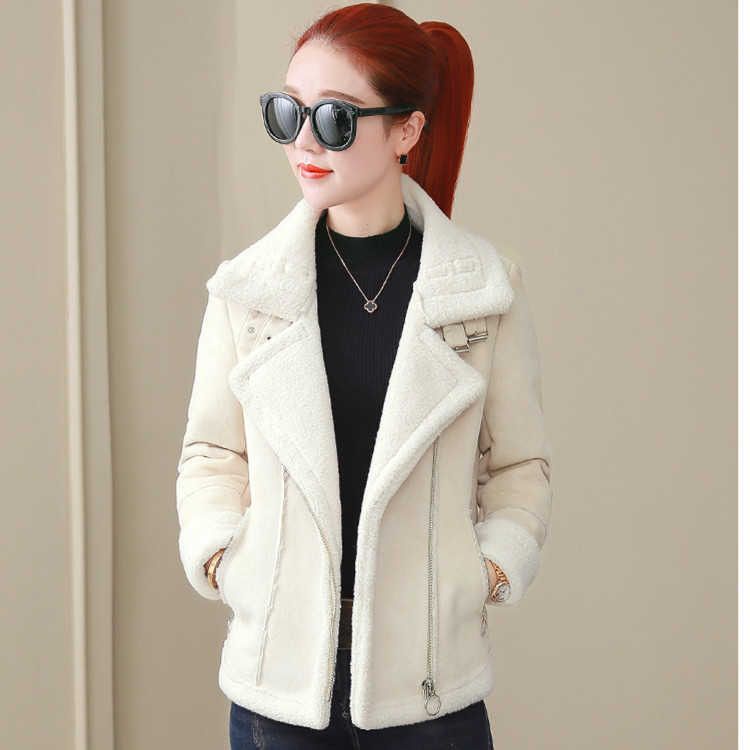 IMPORT ELIKA WOMAN WINTER SUEDE WOOL JACKET COAT JAKET MANTEL WANITA MUSIM DINGIN