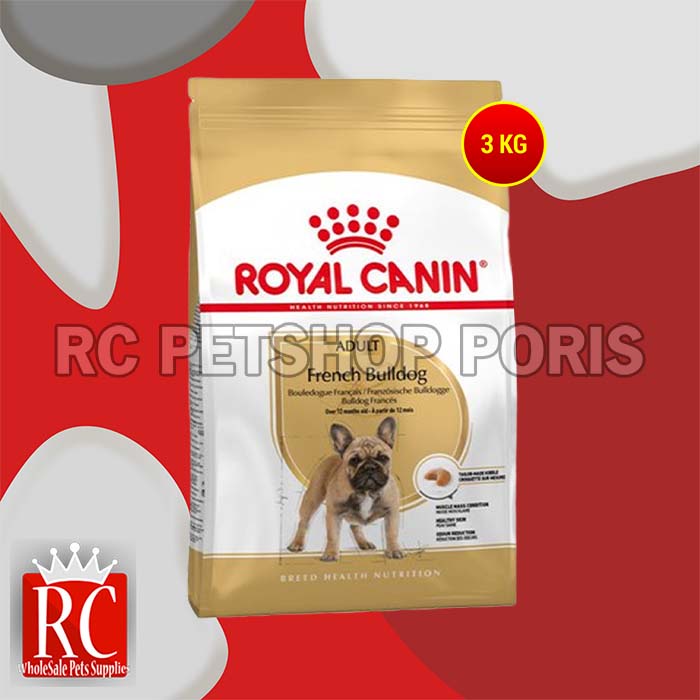 Makanan Anjing Dewasa / Royal Canin French Bulldog Adult 3Kg