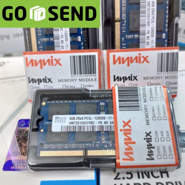 RAM 4GB DDR3L PC3L 12800 HYNIX . Garansi LIFE TIME. NEW   ORIGINAL