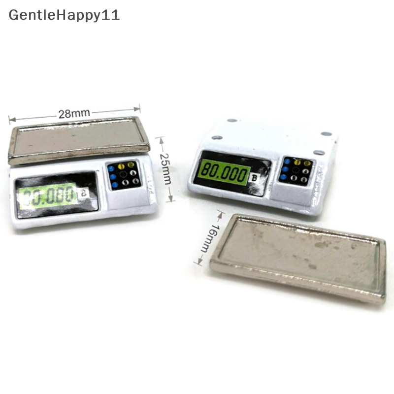 Gentlehappy1:12 Miniatur Rumah Boneka Skala Elektronik Bermain Aksesoris Rumah Boneka id Mainan