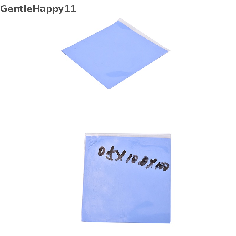 Gentlehappy Blue GPU CPU Heatsink Pendingin Thermal Conductive Silicone Pad100mmx100mmx0.5mm id