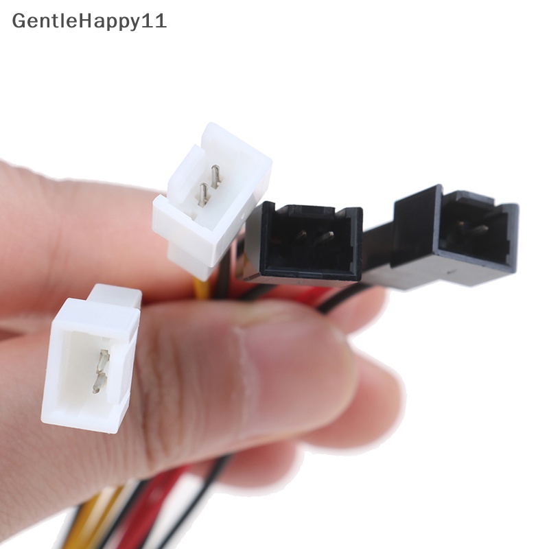 Gentlehappy PC 4-Pin Molex/IDE Ke 3-Pin CPU/Chasis/Case Kipas Kabel Listrik Adapter Konektor id