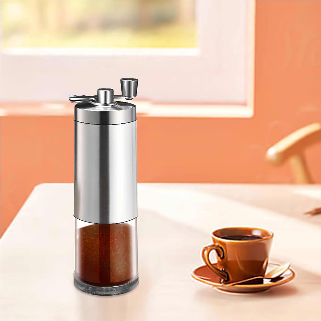 Hand Manual Coffee Grinder with Folding Handle Adjustable Stainless Steel Mesin Penggiling Biji Kopi Gilingan Bumbu Dapur Kopi Alat