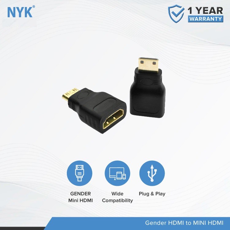 Converter Mini HDMI Male to HDMI Female