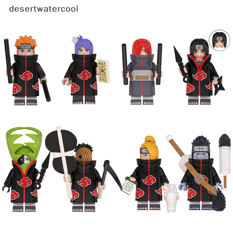 Deid 8pcs Mainan Blok Bangunan Koleksi Minifigures Naruto Comic Untuk Anak Martijn