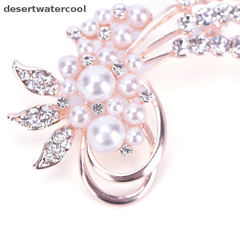 Deid Fashion Vintage Bros Pin Berlian Imitasi Mutiara Bunga Bros Aksesoris Pernikahan Martijn