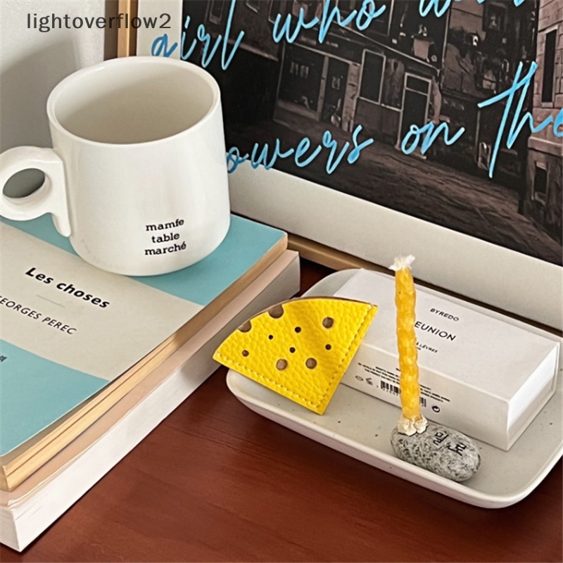 [lightoverflow2] 1pcs Bookmark Keju Kulit Untuk Buku Lucu Kartun Mini Penanda Halaman Sudut Bookmark Kulit Asli Untuk Pembaca Hadiah Guru [ID]