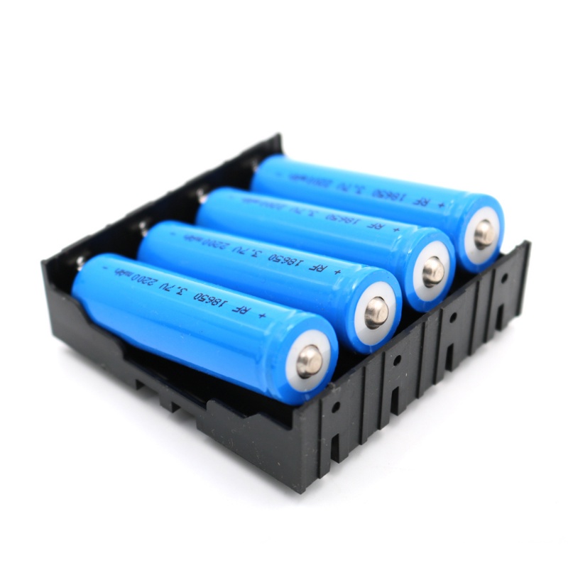 Baru Mini Kualitas Tinggi18650Tempat Cas Baterai Sederhana DIY Plastik 3.7V Power Rechargeable Hold Storage Box Dengan 1.2x3 /4Slot