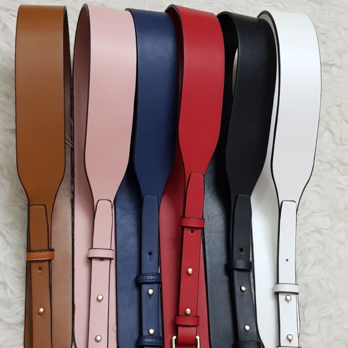 Bisa COD MK adjustable bag strap polos - 7.yellow, Gold HW