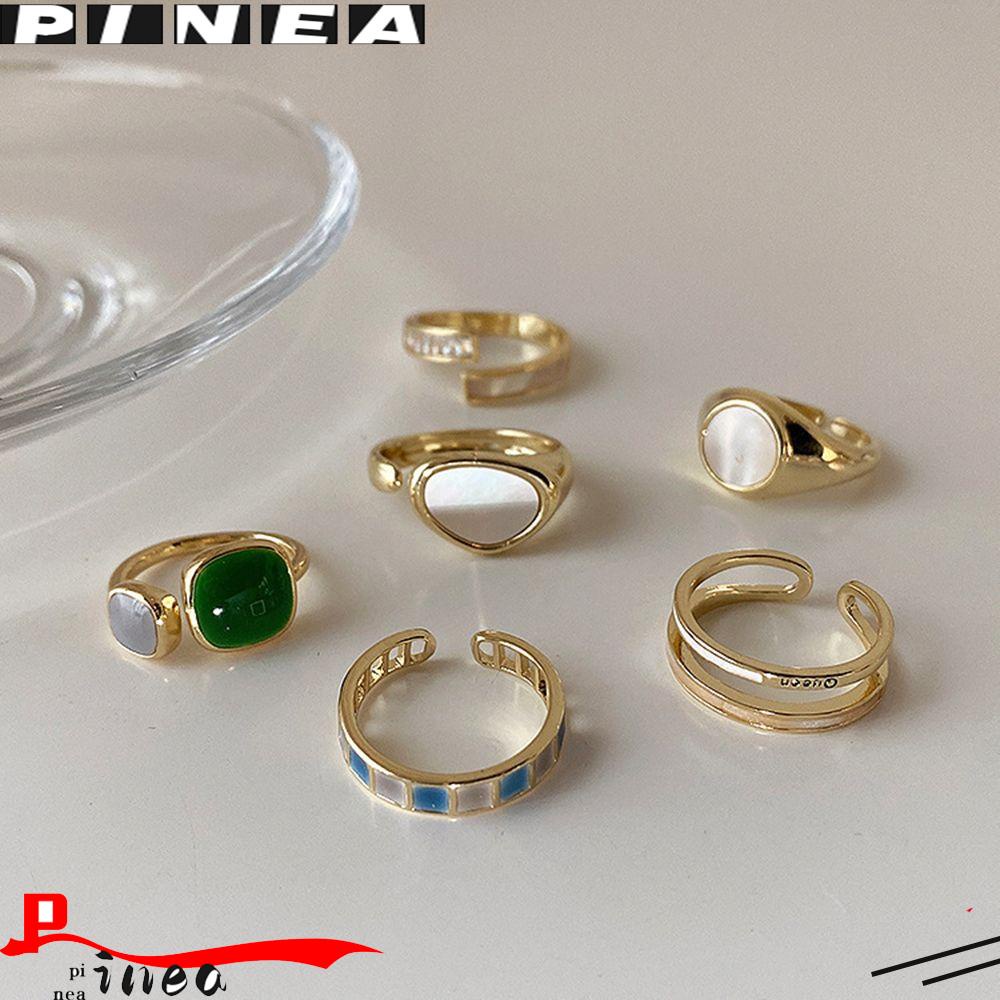 Nanas Adjustable Ring Open Rings Retro Romantis Warna Retro Accesories