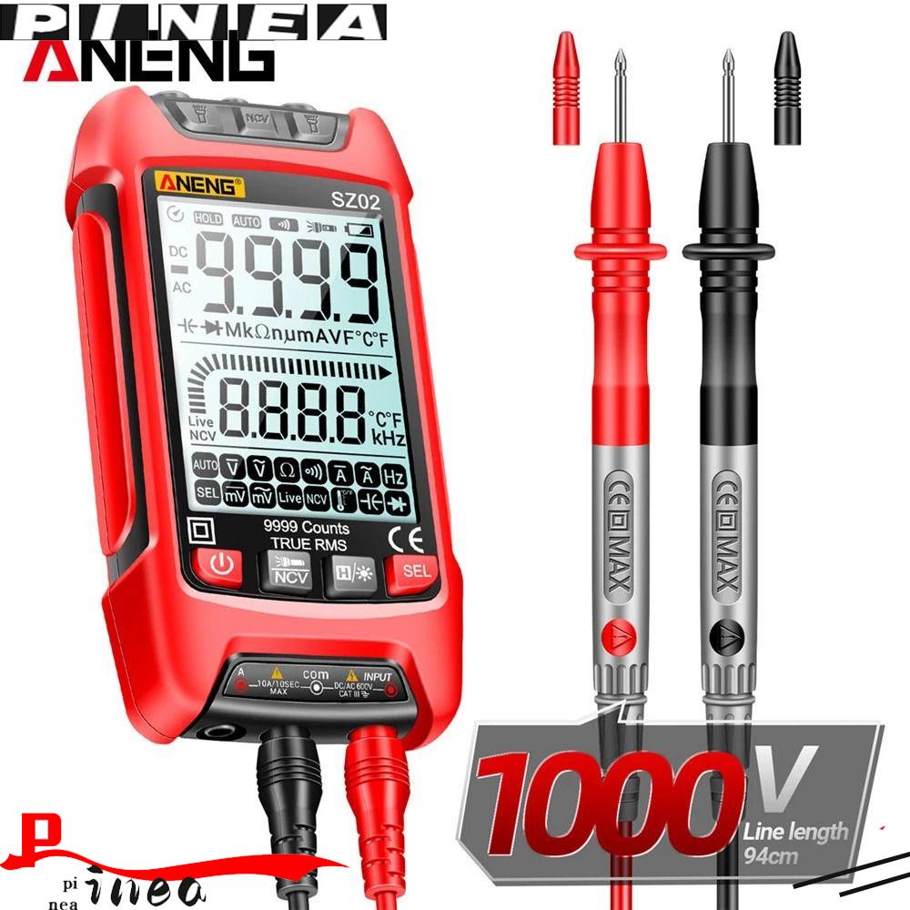 Nanas Smart Digital Multimeter ANENG SZ02 Auto-Ranging Temp Resistance Transistor Testers Pengukur Kapasitansi Listrik