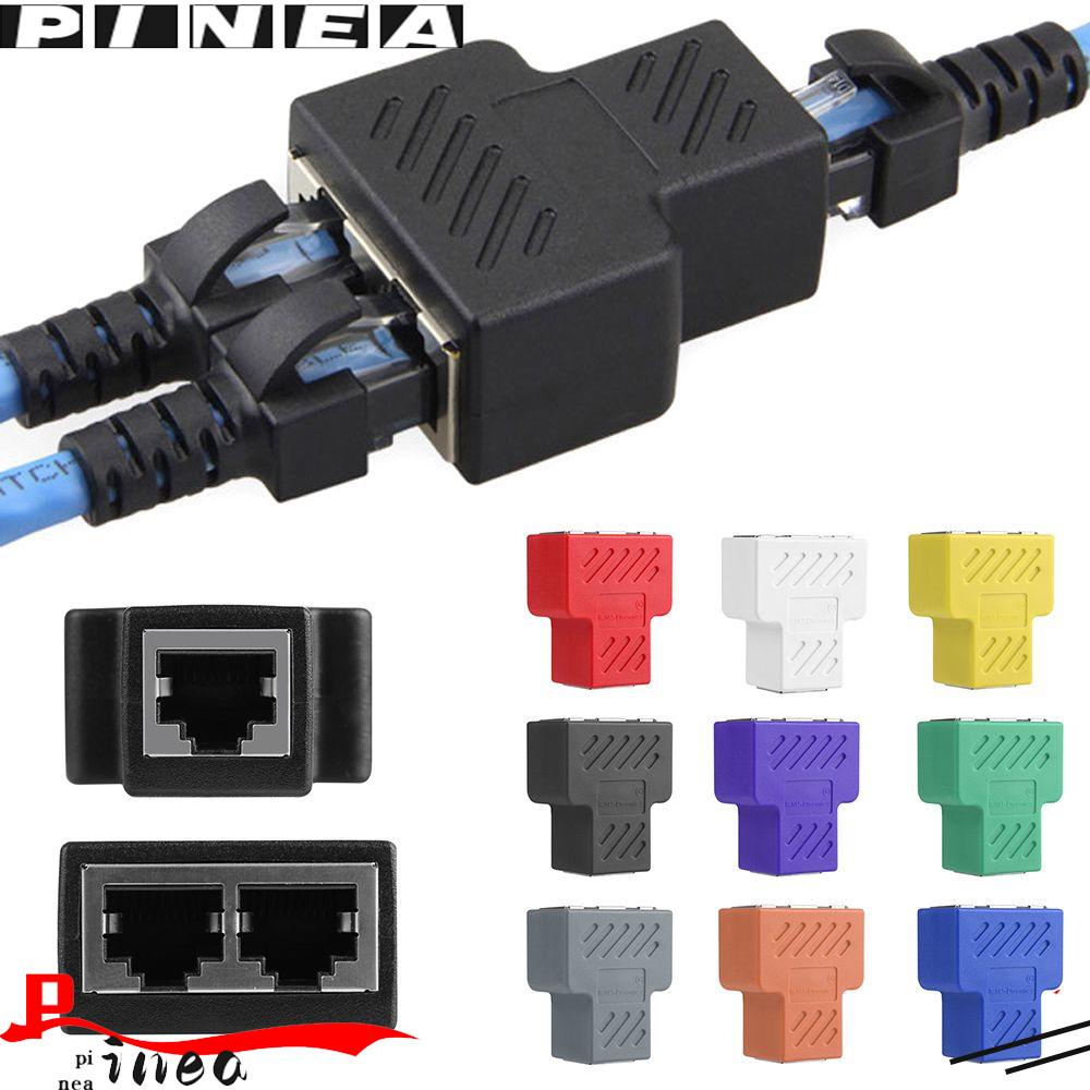 Adapter Jaringan Konektor Kabel Splitter RJ45 Nanas 1sampai2 Cara