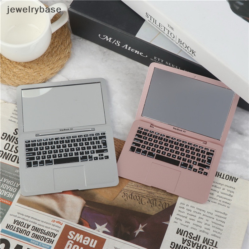 [jewelrybase] Gadis mini Saku laptop Bentuk makeup Cermin Bening Cermin Bayi Mainan Butik