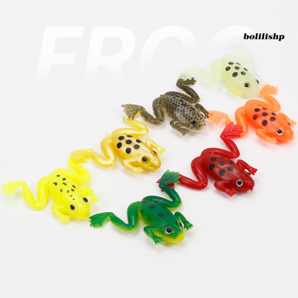 Bo-5 Pcs Katak Umpan Pancing Realistis Meningkatkan Laju Ikan Dapat Digunakan Kembali Desain Simulasi Warna Cerah Memancing Cakar 3 cm Simulasi Umpan Kodok Perlengkapan Memancing